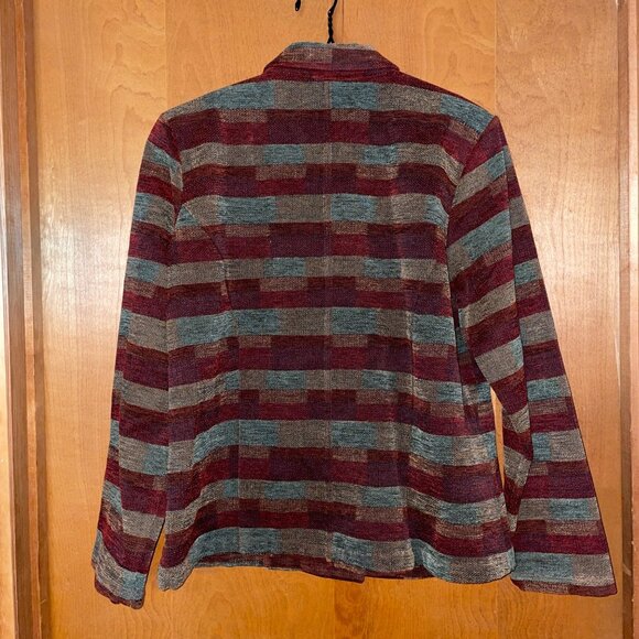 Christopher & Banks Womens Multicolor Striped Button-Up Blazer Jacket XL - Picture 8 of 8